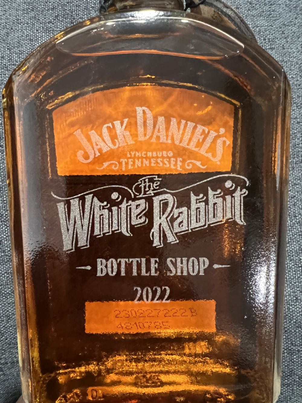 GJ White Rabit Bottle Shop 2022 - Jack Daniel’s Distillery, Lynchburg, TN (750 mL) alcohol collectible - Main Image 4