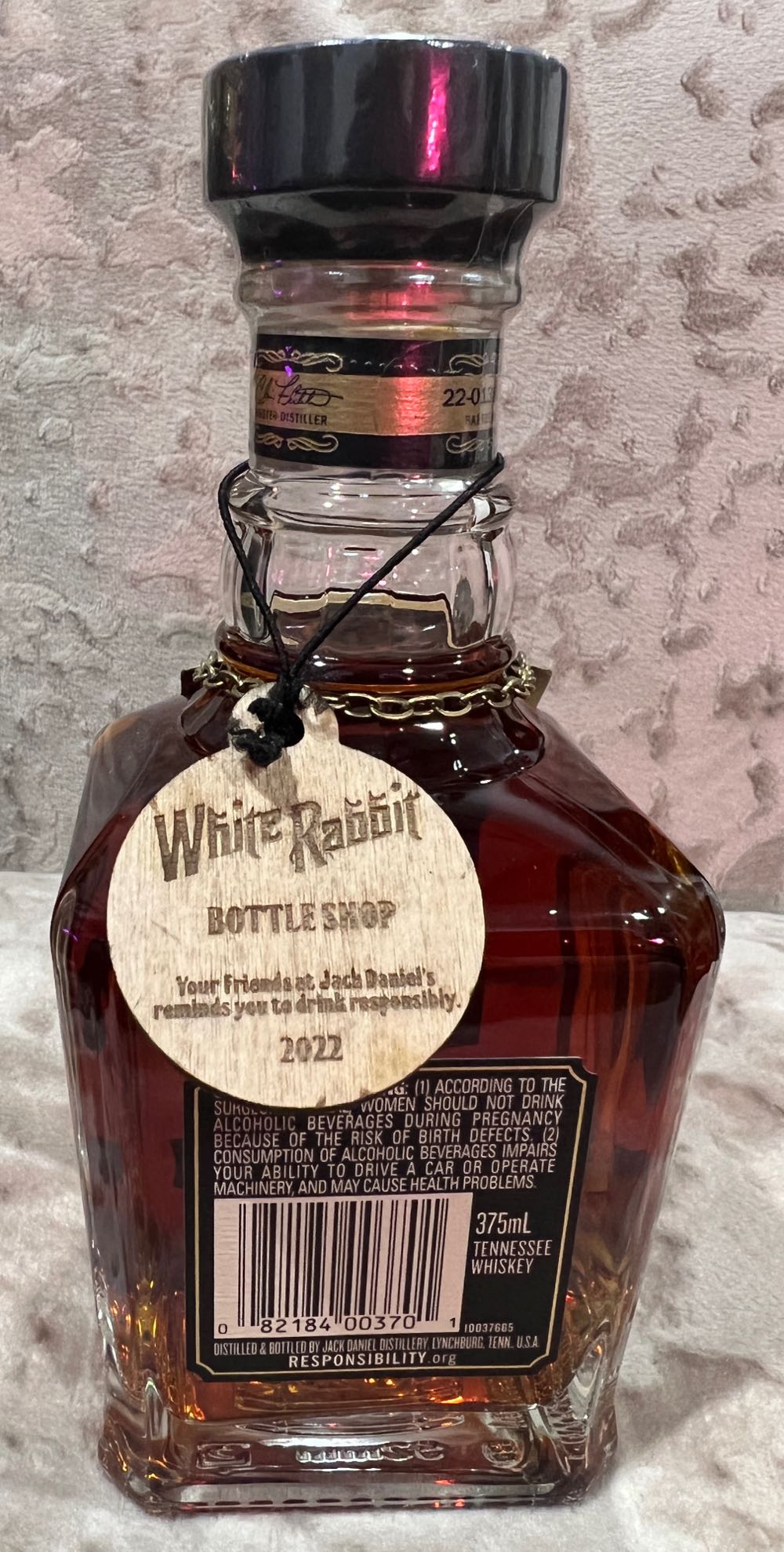 Single Barrel Gold By Chris Fletcher Master Distiller 2021 - Jack Daniel’s Distillery, Lynchburg, TN (375 mL) alcohol collectible - Main Image 2