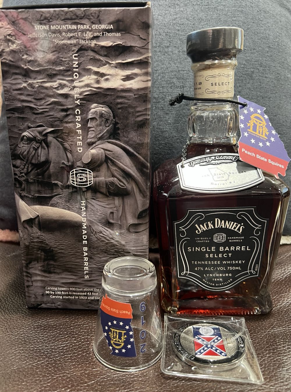 Peach State Square Barrel 2 - Jack Daniel’s Distillery, Lynchburg, TN (750 mL) alcohol collectible - Main Image 2