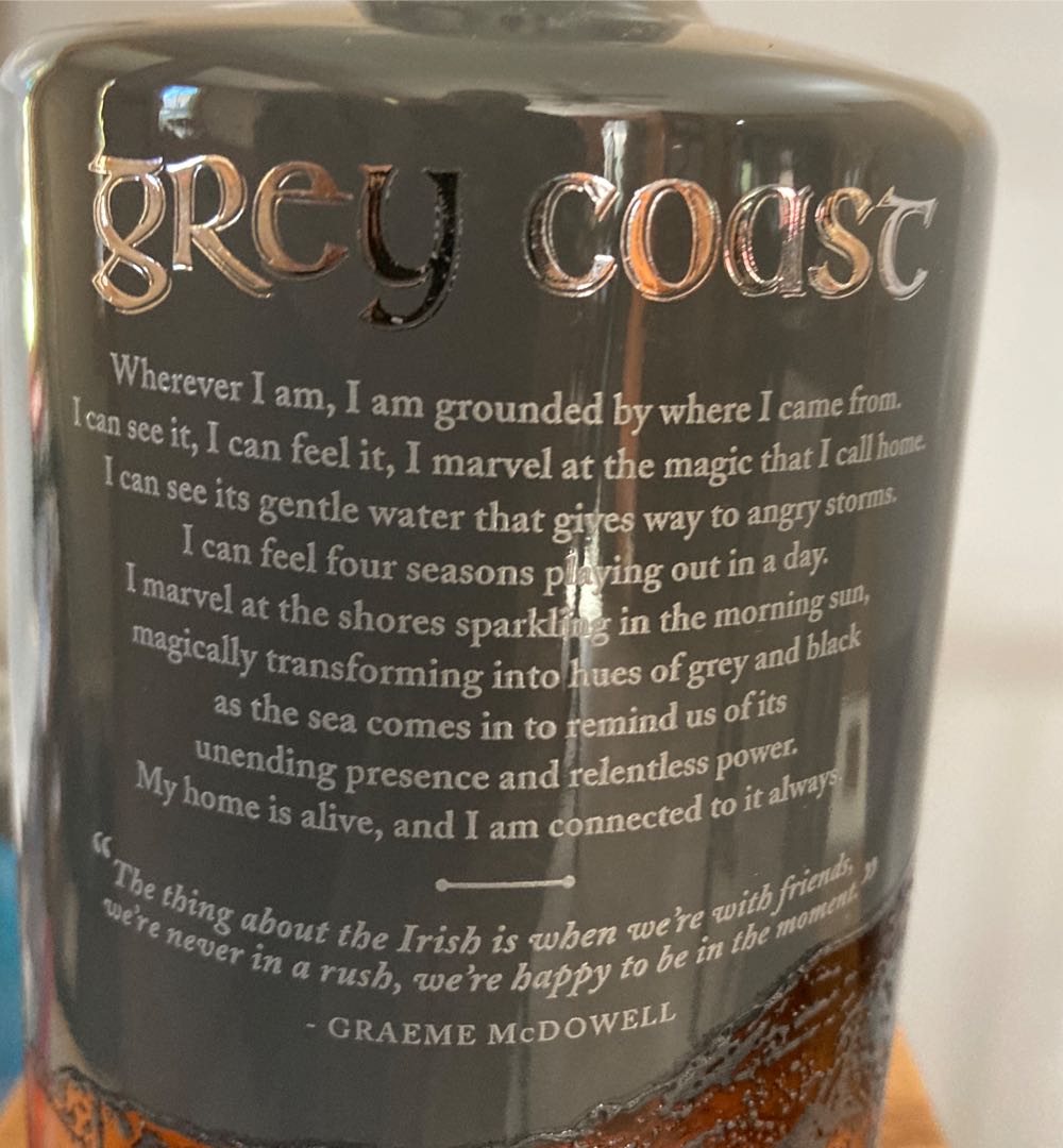 Grey Coast Irish Whiskey - Boann Distillery Co (700 mL) alcohol collectible [Barcode 671858005266] - Main Image 2