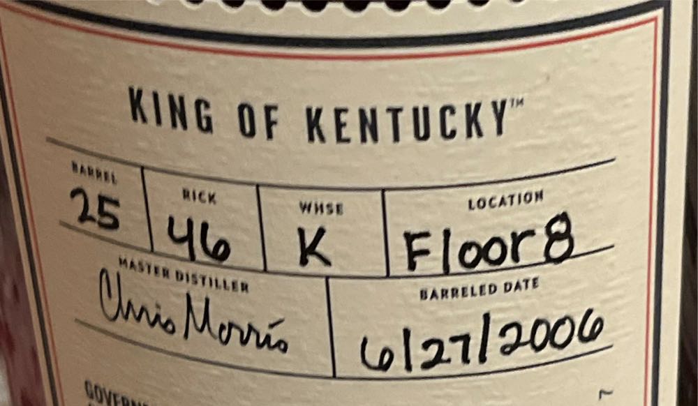 King Of Kentucky - 2025  (750 mL) alcohol collectible [Barcode 081128001957] - Main Image 2