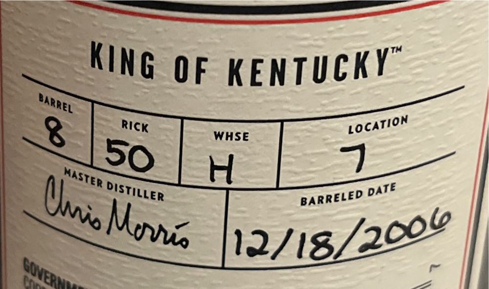 King Of Kentucky - 2025  (750 mL) alcohol collectible [Barcode 081128001957] - Main Image 3
