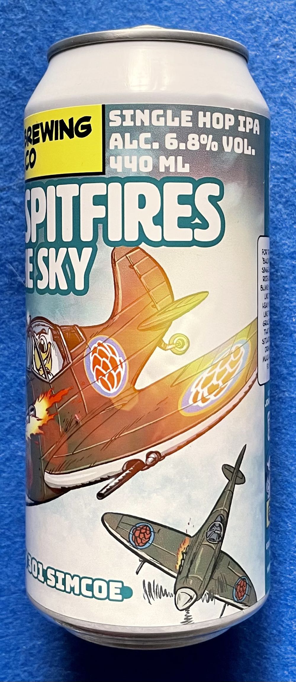 Simcoe Spitfires In The Sky - Uiltje Brewing Company (440 mL) alcohol collectible [Barcode 8720618804488] - Main Image 2