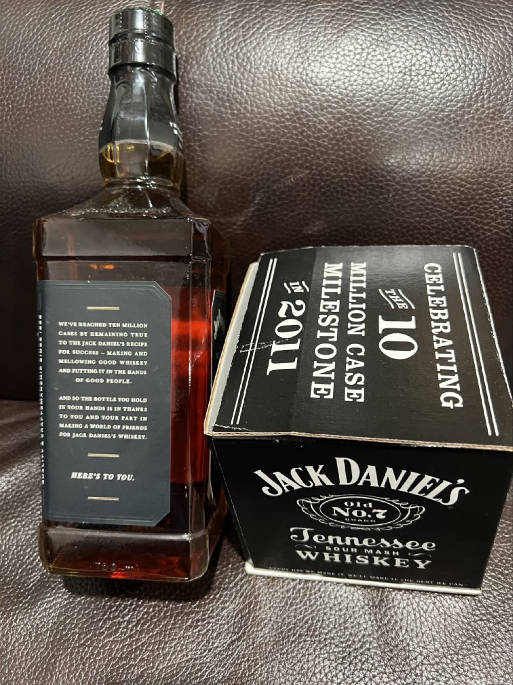 10 Million Case Milestone With Key Chain - Jack Daniel’s Distillery, Lynchburg, TN (750 mL) alcohol collectible - Main Image 3