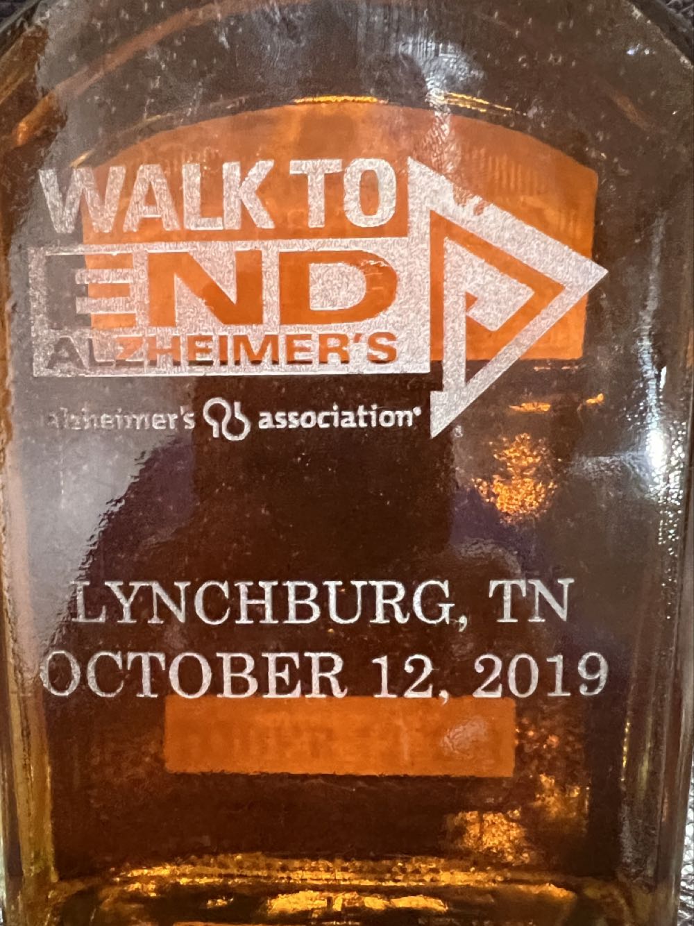GJ Walk To End Alzheimer’s - Jack Daniel’s Distillery, Lynchburg, TN (750 mL) alcohol collectible - Main Image 4
