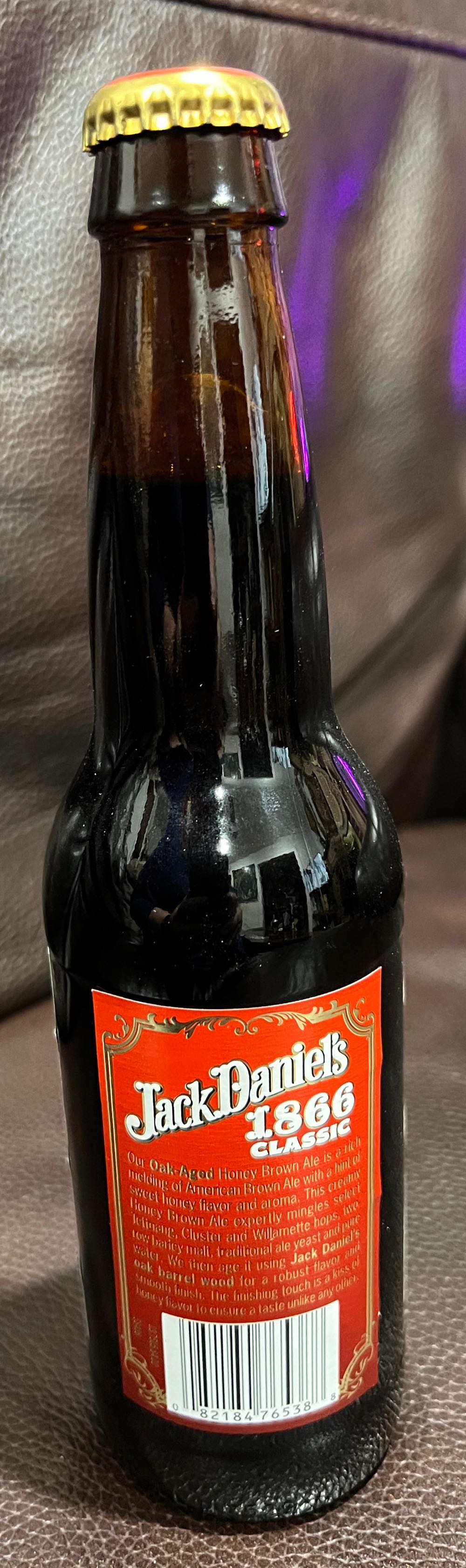 JD Beer Honey Brown Ale - Jack Daniel’s Distillery, Lynchburg, TN (355 mL) alcohol collectible - Main Image 2