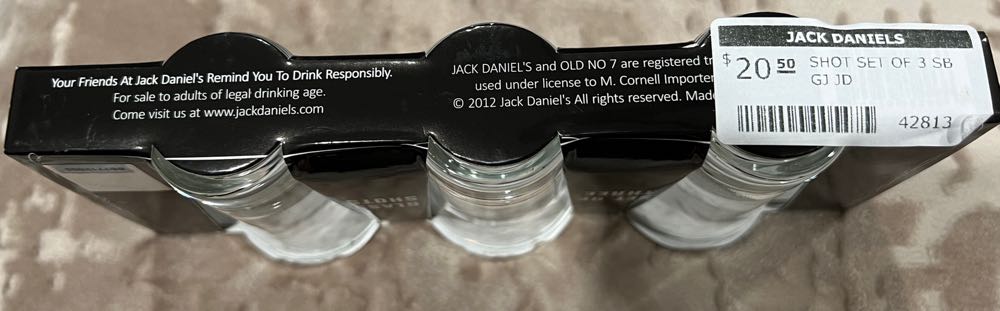 Set Of 3 Glass Shots - Jack Daniel’s Distillery, Lynchburg, TN alcohol collectible [Barcode 2100000005475] - Main Image 4