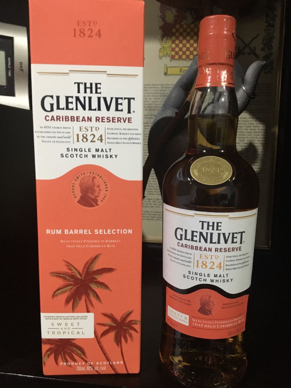Glenlivet Caribbean Reserve - The Glenlivet Distillery (750 mL) alcohol collectible [Barcode 5000299627471] - Main Image 2