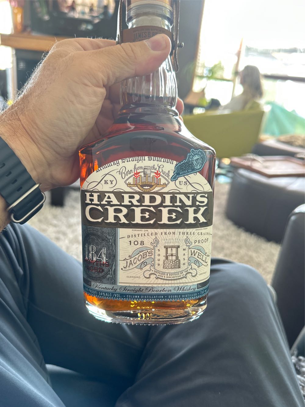 Hardin’s Creek 15 Yr Jacob’s Well - Jim B.Beam Distilling Co. (750 mL) alcohol collectible [Barcode 080686202011] - Main Image 2