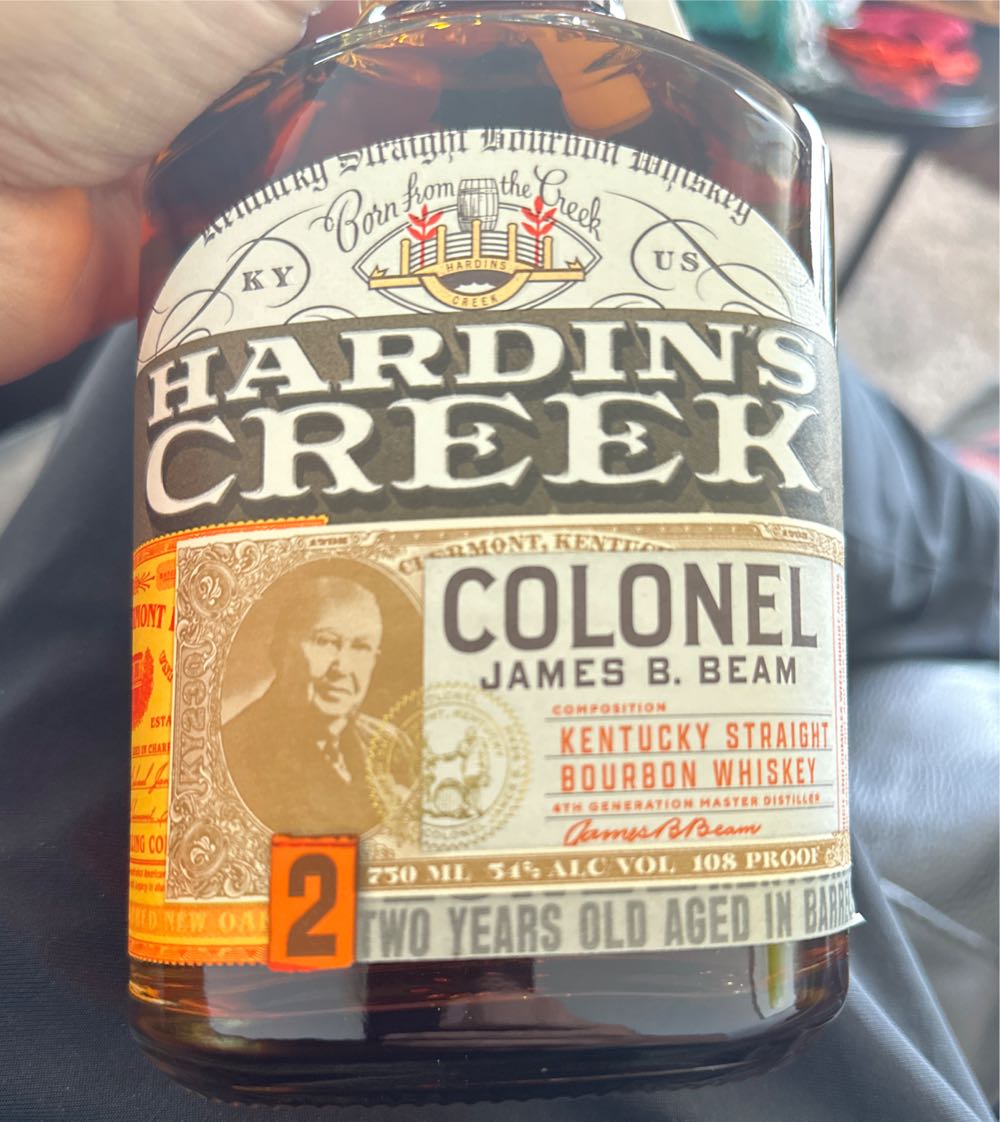 Hardin’s Creek Colonel James B. Beam Whiskey - Jim B.Beam Distilling Co. (750 mL) alcohol collectible [Barcode 080686202035] - Main Image 3