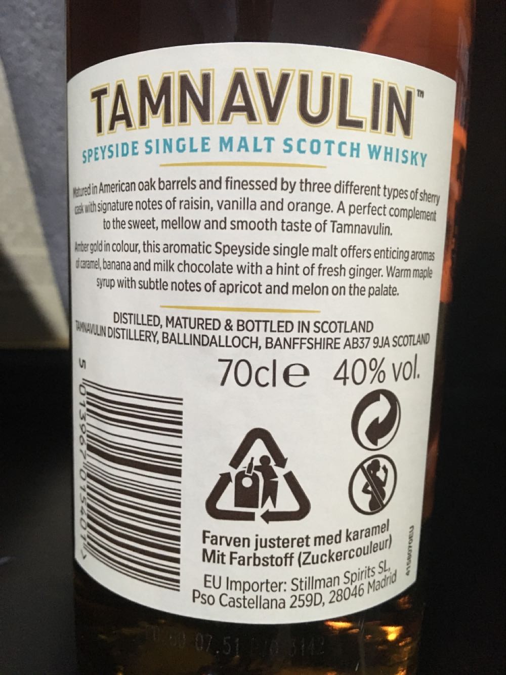 Tamnavulin Sherry Cask Edition Whisky Sherry  (700 mL) alcohol collectible [Barcode 5013967015401] - Main Image 4