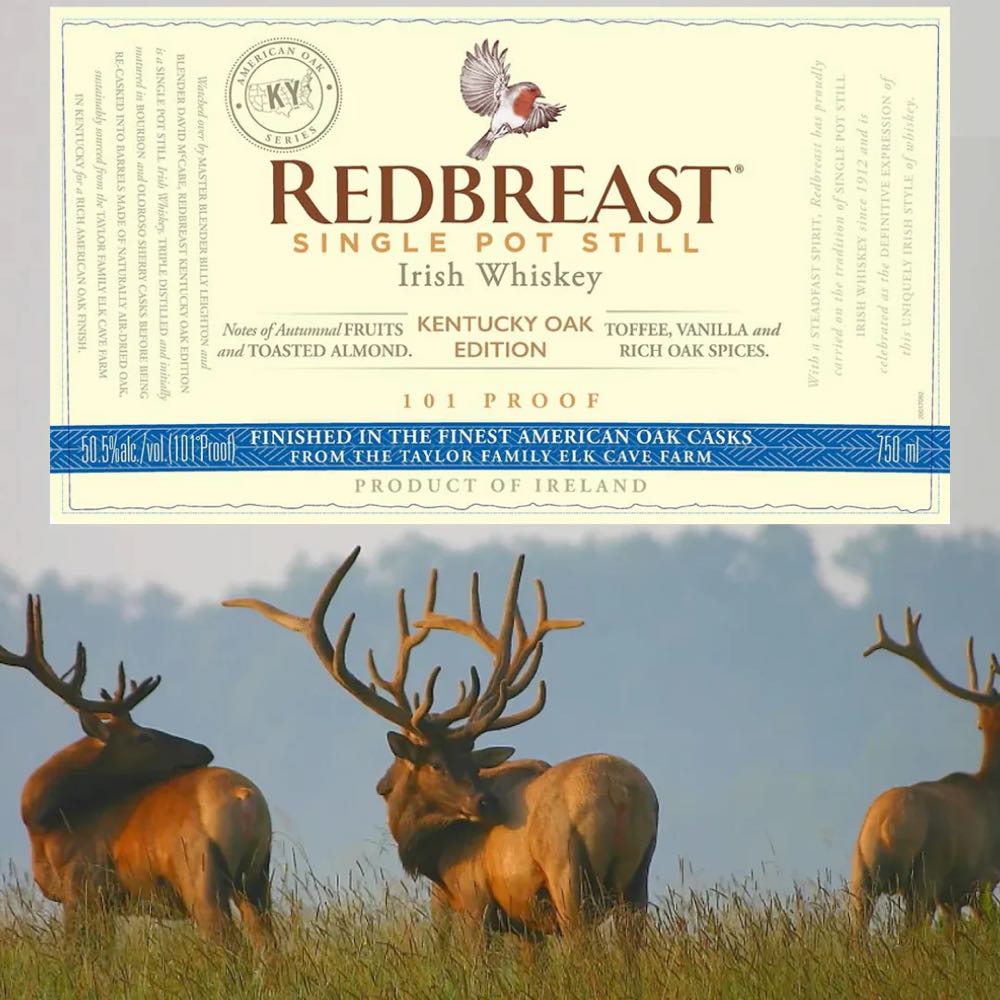 Redbreast Kentucky Oak Edition - Irish Distillers (750 mL) alcohol collectible [Barcode 080432000090] - Main Image 2