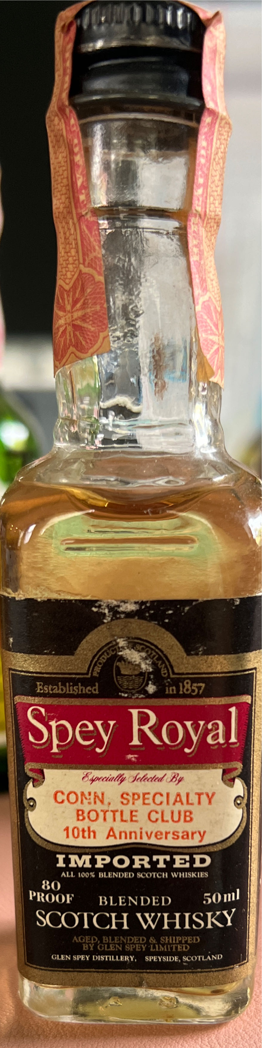 Spey Royal Imp CINZANO - Glen Spey Distillery alcohol collectible - Main Image 2