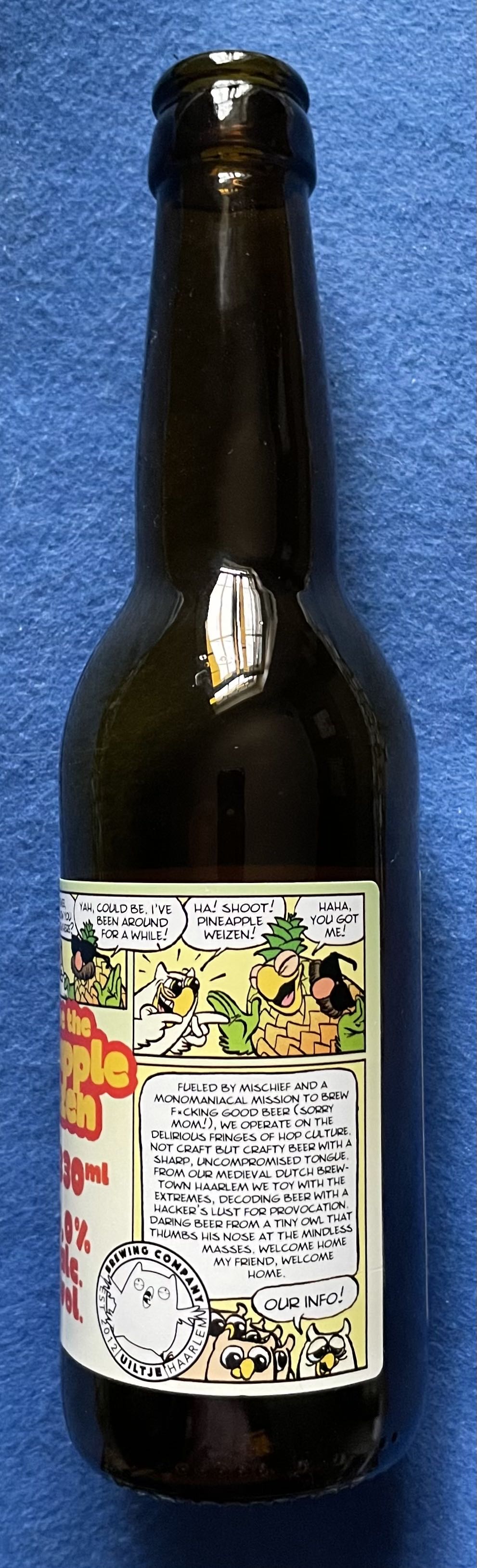 Piewee The Pineapple Weizen - Uiltje Brewing Company (330 mL) alcohol collectible [Barcode 8719325257038] - Main Image 3