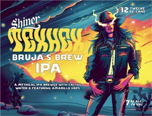 Shiner TexHex Bruja’s Brew IPA - Shiner Beer, Shiner alcohol collectible - Main Image 2