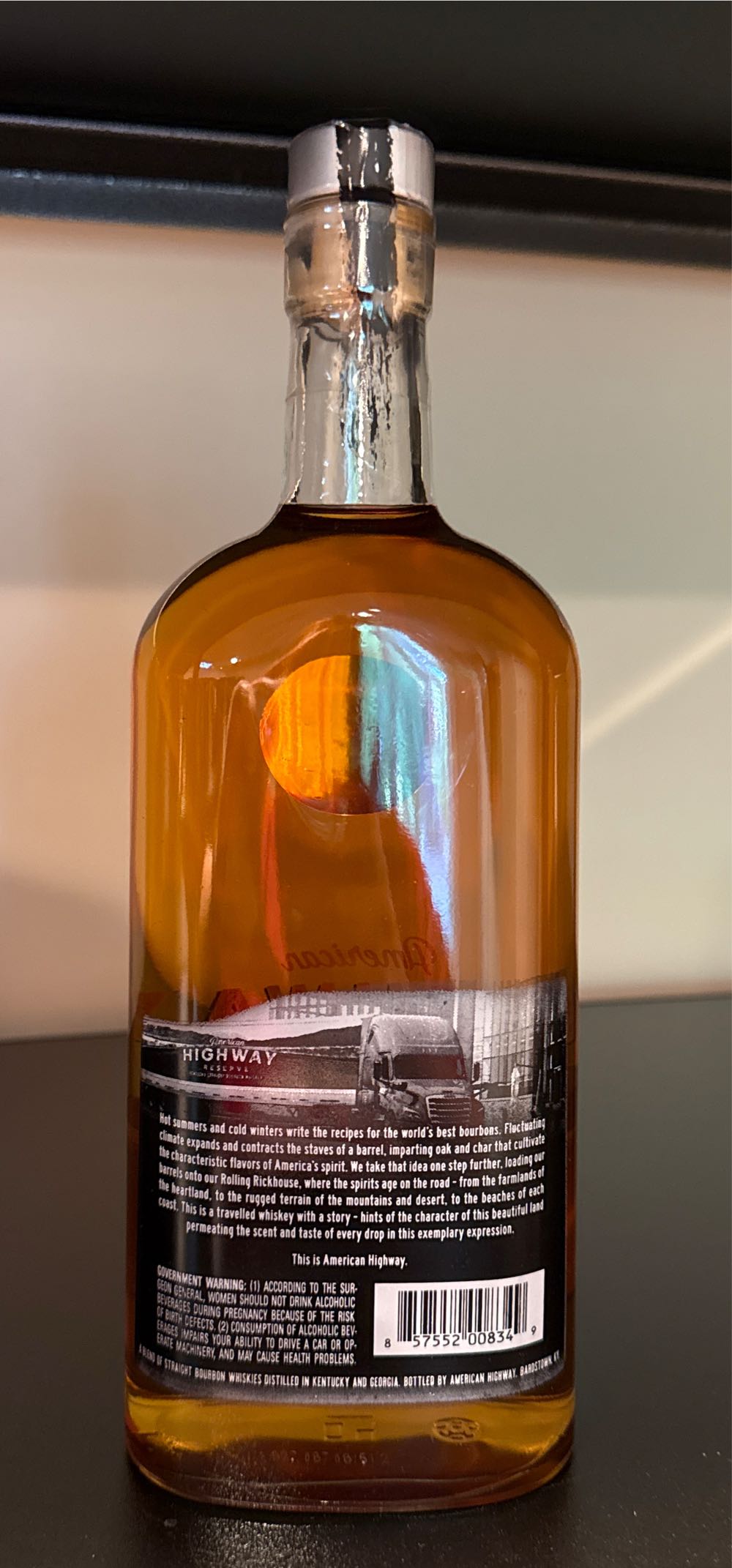 American Highway Reserve Route 2 - American Highway, Bardstown (758 mL) alcohol collectible [Barcode 857552008349] - Main Image 3