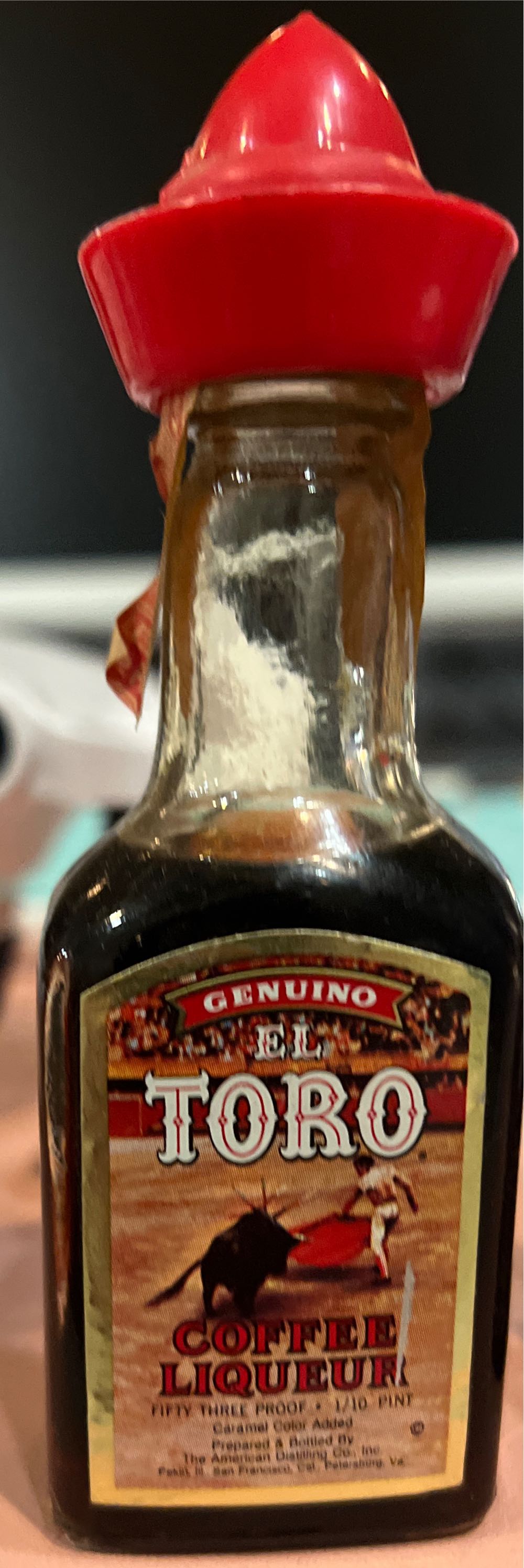 El Toro Coffee Liquer  alcohol collectible - Main Image 2