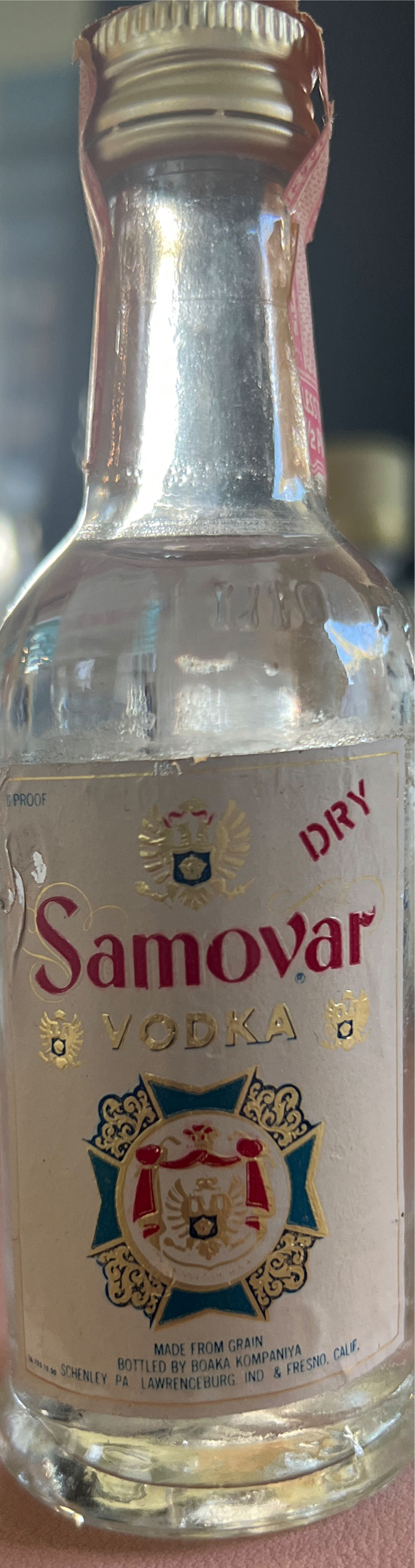 Samovar Vodka  alcohol collectible - Main Image 2