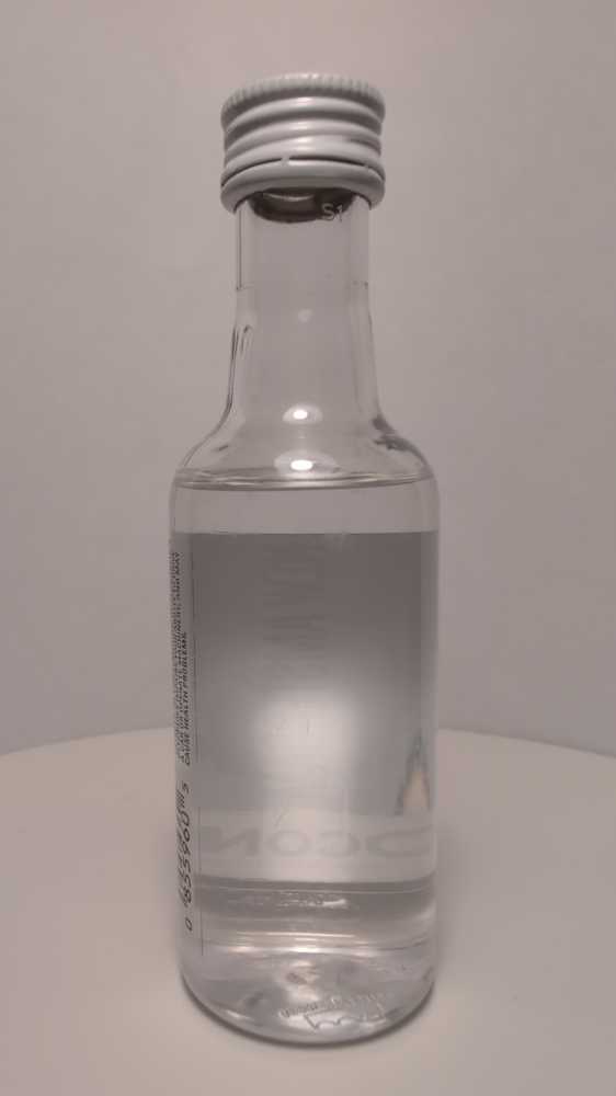 New Amsterdam Coconut Flavored Vodka - New Amsterdam Spirits Company (50 mL) alcohol collectible [Barcode 085000005965] - Main Image 3