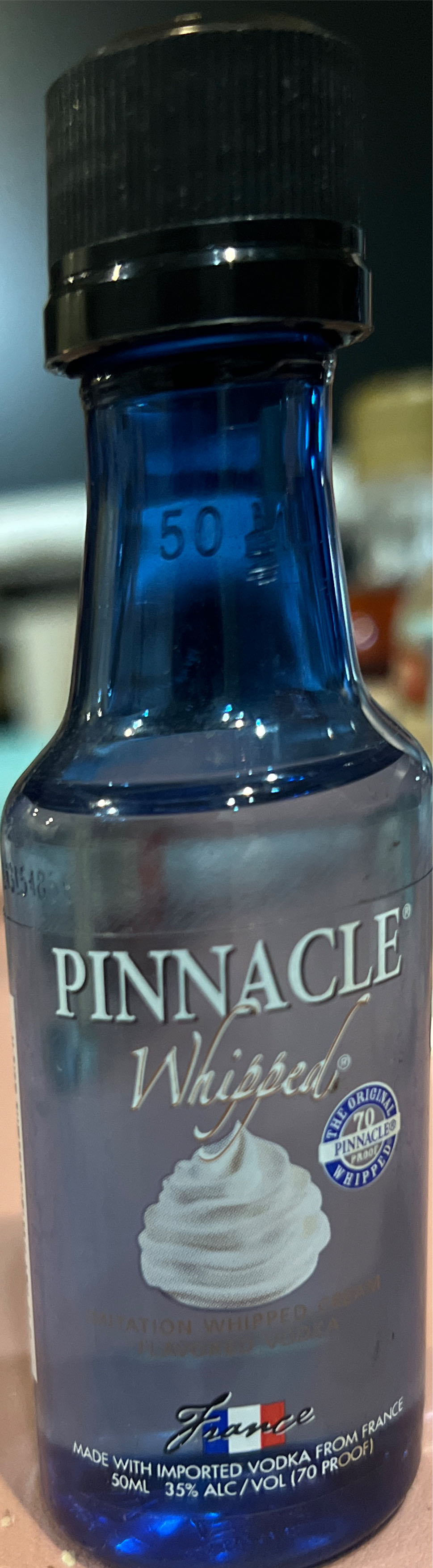 Pinnacle Whipped Vodka  (50 mL) alcohol collectible [Barcode 080686926566] - Main Image 2