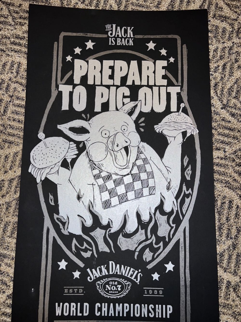 BBQ Poster 2021 - Jack Daniel’s Distillery, Lynchburg, TN alcohol collectible - Main Image 3