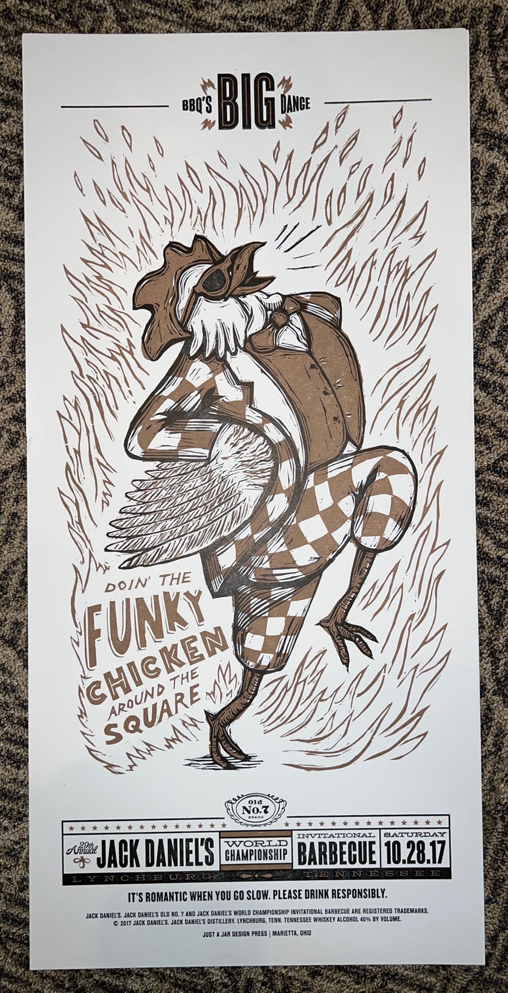 BBQ Poster 2017 - Jack Daniel’s Distillery, Lynchburg, TN alcohol collectible - Main Image 3