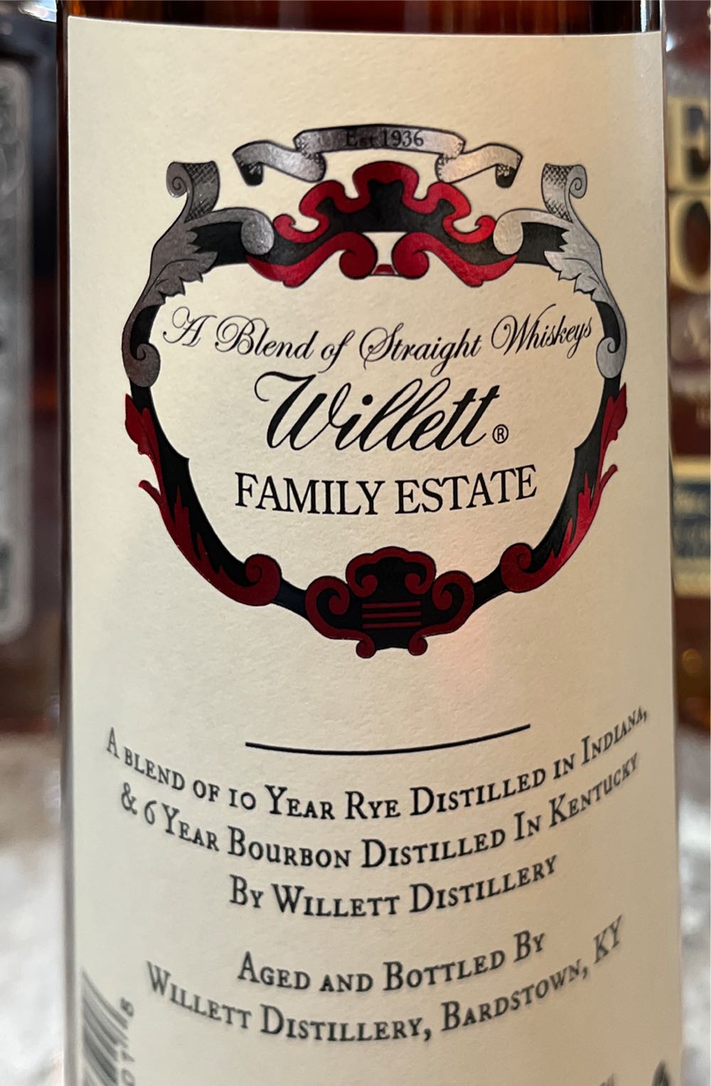 Willett Rare Release - Willett Distillery (750 mL) alcohol collectible [Barcode 680203035018] - Main Image 2