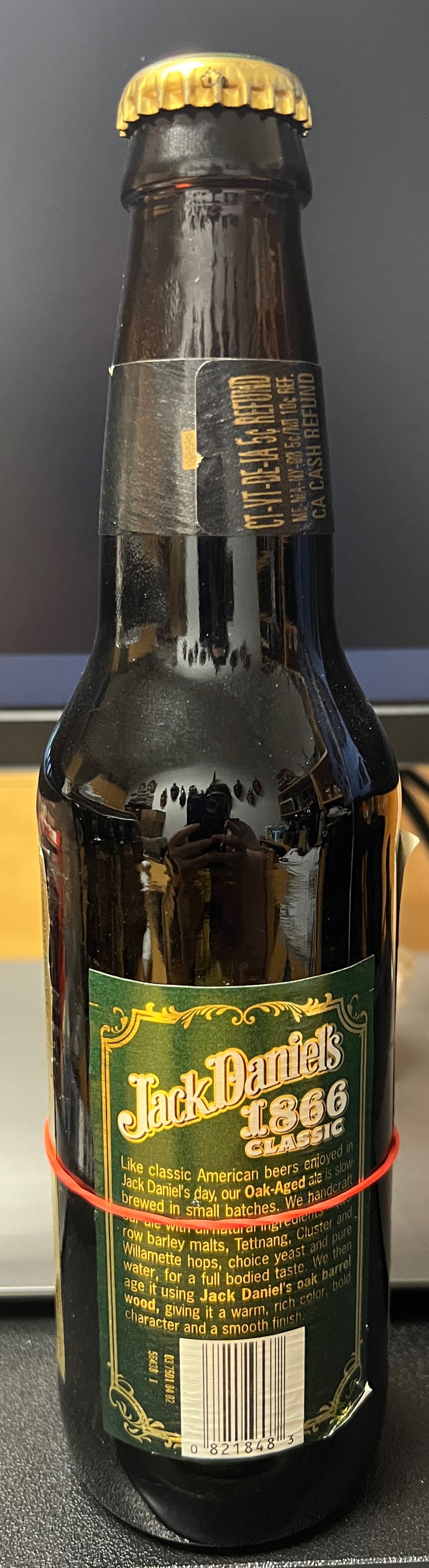 JD Beer American Ale Long Label - Jack Daniel’s Distillery, Lynchburg, TN (355 mL) alcohol collectible - Main Image 2