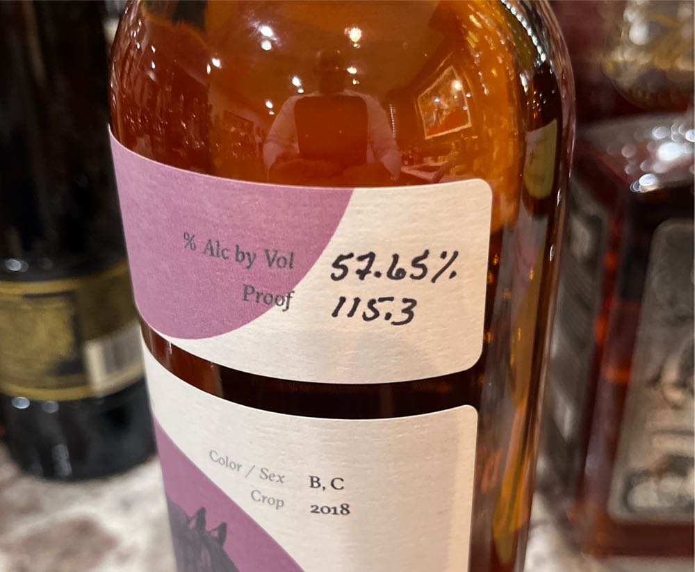 Pinhook Cask Strength Bourbon - Castle & Key Distillery (750 mL) alcohol collectible [Barcode 866378000475] - Main Image 2