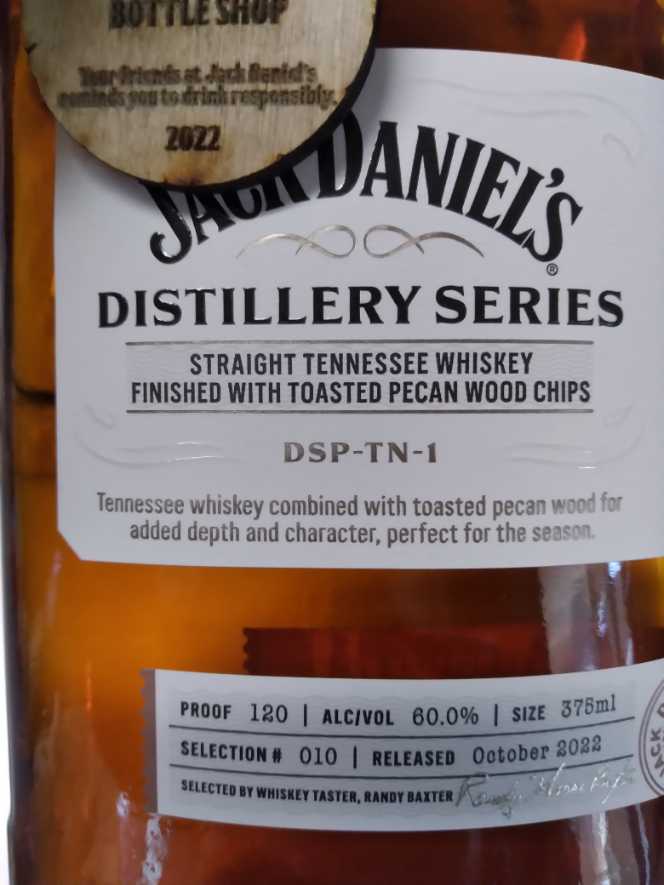 Tn Taster #10  (375 mL) alcohol collectible - Main Image 2