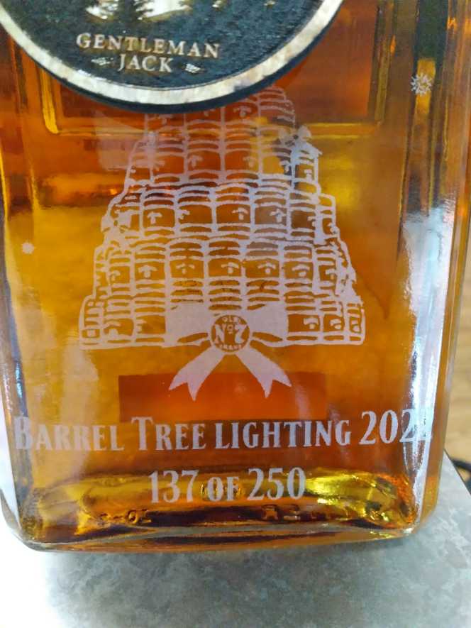 Gentleman Jack 2022 Tree Lighting   (1 L) alcohol collectible - Main Image 3