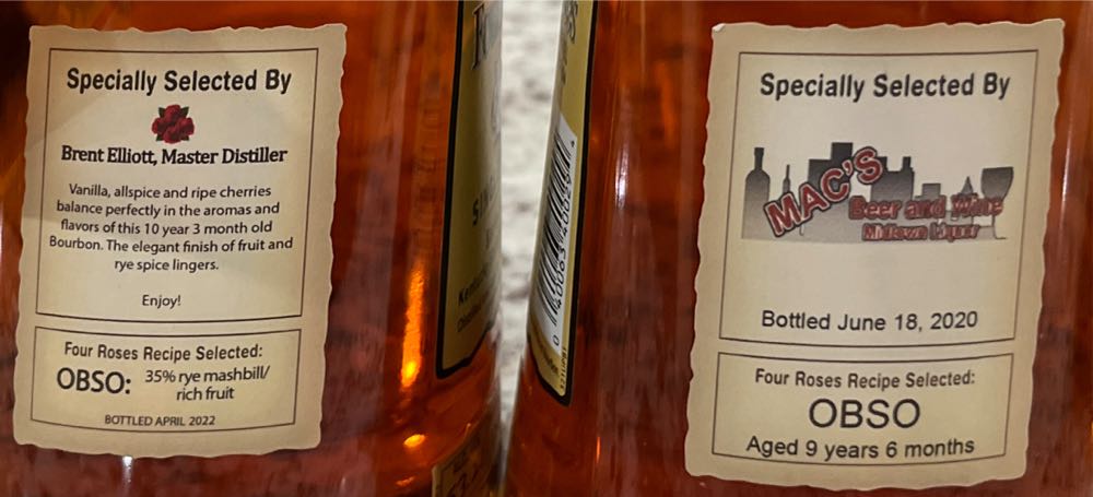 Four Roses OBSV “Total Wine” - Four Roses (750 mL) alcohol collectible [Barcode 040063400294] - Main Image 2