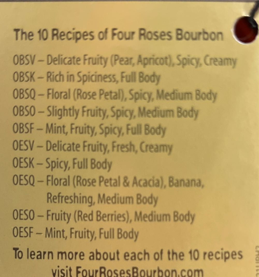 Four Roses OBSV “Total Wine” - Four Roses (750 mL) alcohol collectible [Barcode 040063400294] - Main Image 3