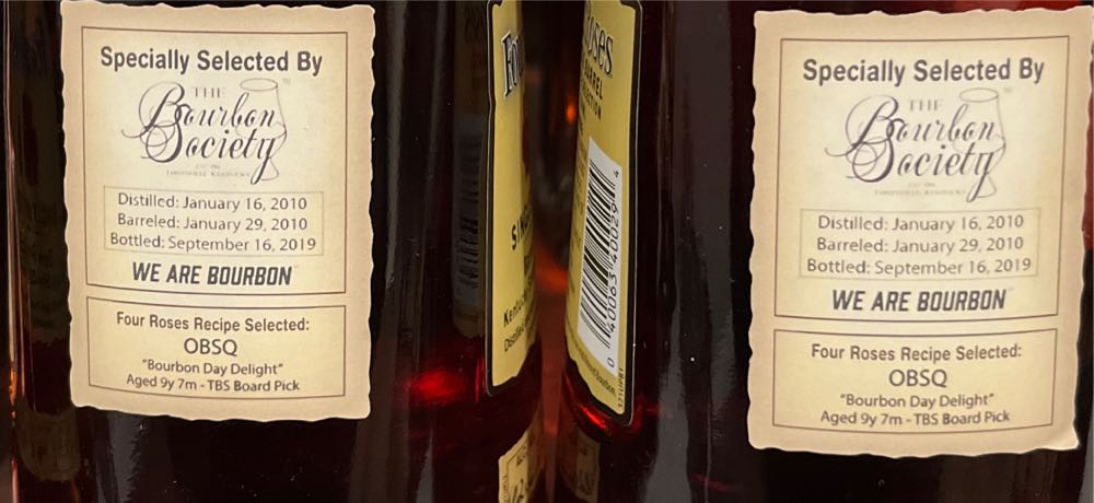 Four Roses Single Barrel Barrel Strength Private Selection (OBSO) - Four Roses Distillery, Lawrenceburg, KY (750 mL) alcohol collectible [Barcode 040063400294] - Main Image 2