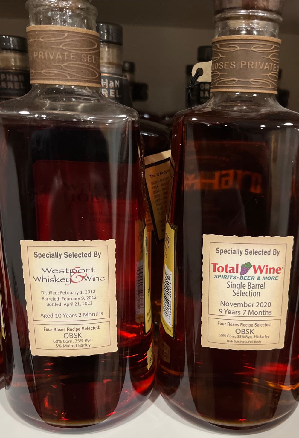 Four Roses OESK “Luke’s Liquors” - Four Roses Distillery LLC (750 mL) alcohol collectible [Barcode 040063400294] - Main Image 2