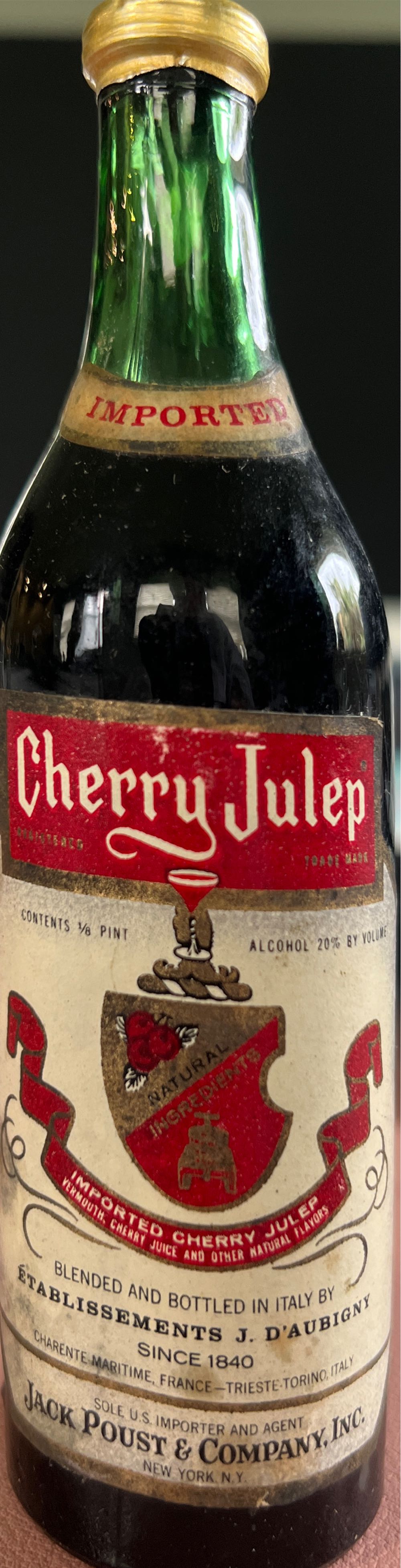 Cherry Julep  alcohol collectible - Main Image 2
