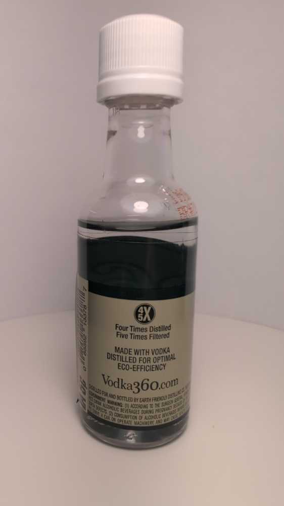 360 Eco Friendly - Earth Friendly Distilling Company (50 mL) alcohol collectible [Barcode 085592133787] - Main Image 3