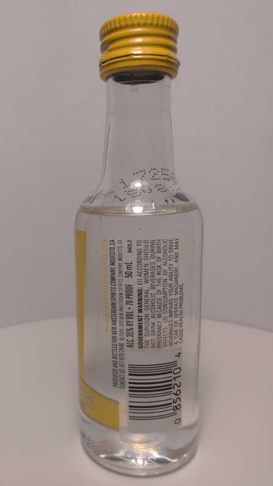 New Amsterdam Pineapple Vodka - New Amsterdam Spirits Company (50 mL) alcohol collectible [Barcode 085000006214] - Main Image 4