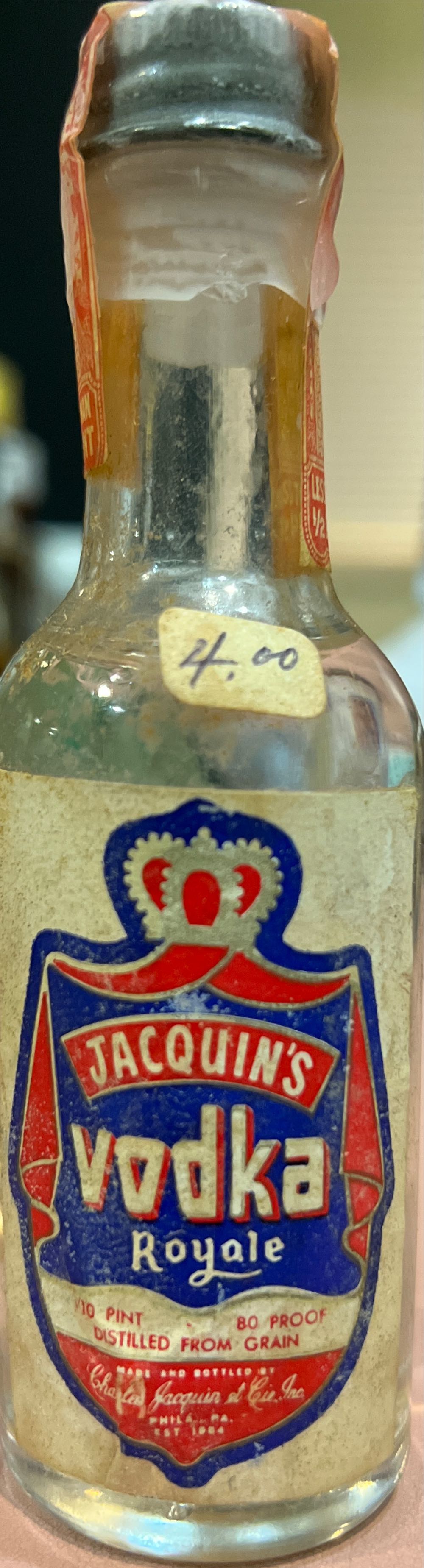 Jacquin’s Vodka  alcohol collectible - Main Image 2