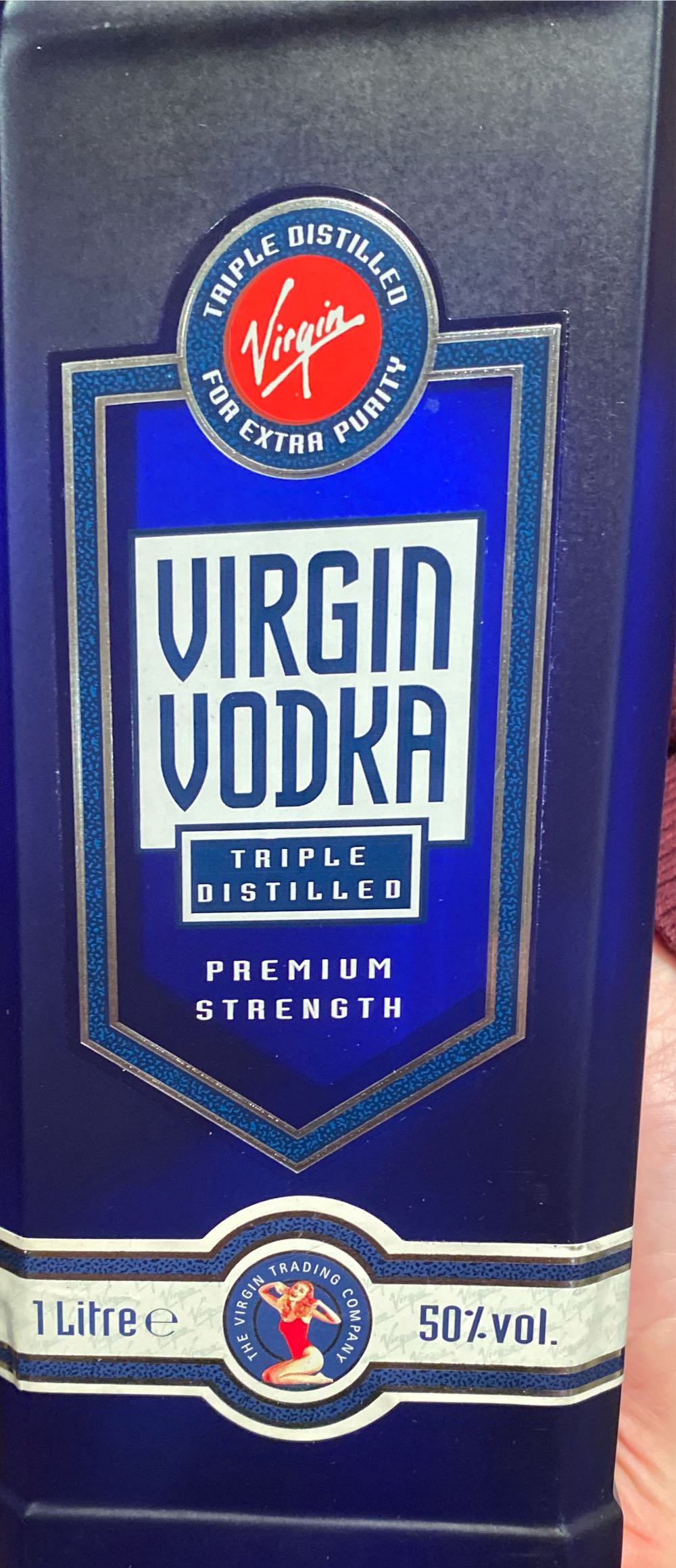 Virgin Vodka  alcohol collectible - Main Image 2