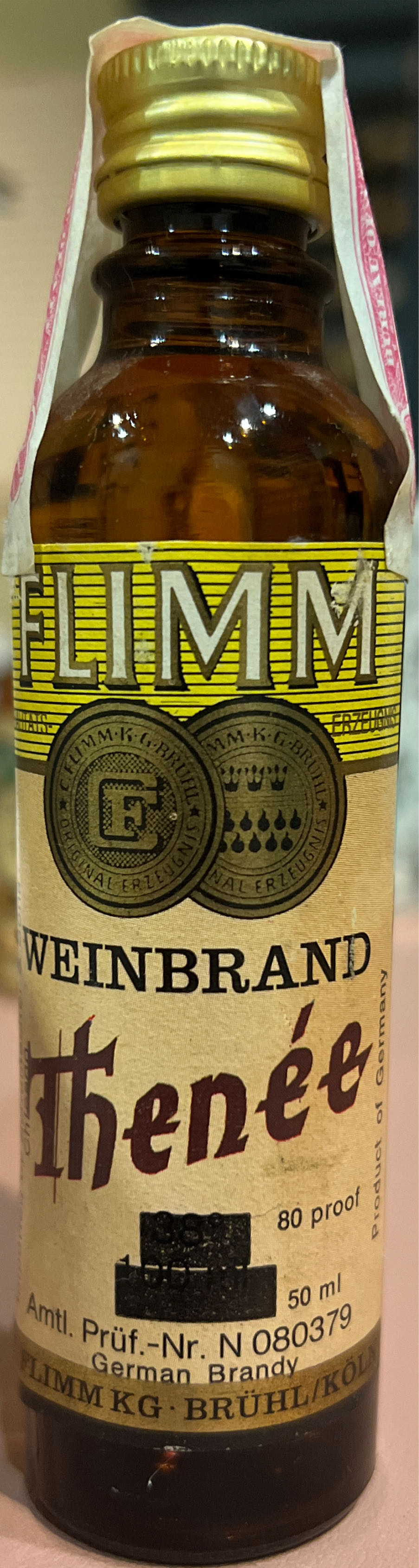 Empty 70cl Gordon’s Mediterranean Orange Gin Bottle. Up Cycling Craft.