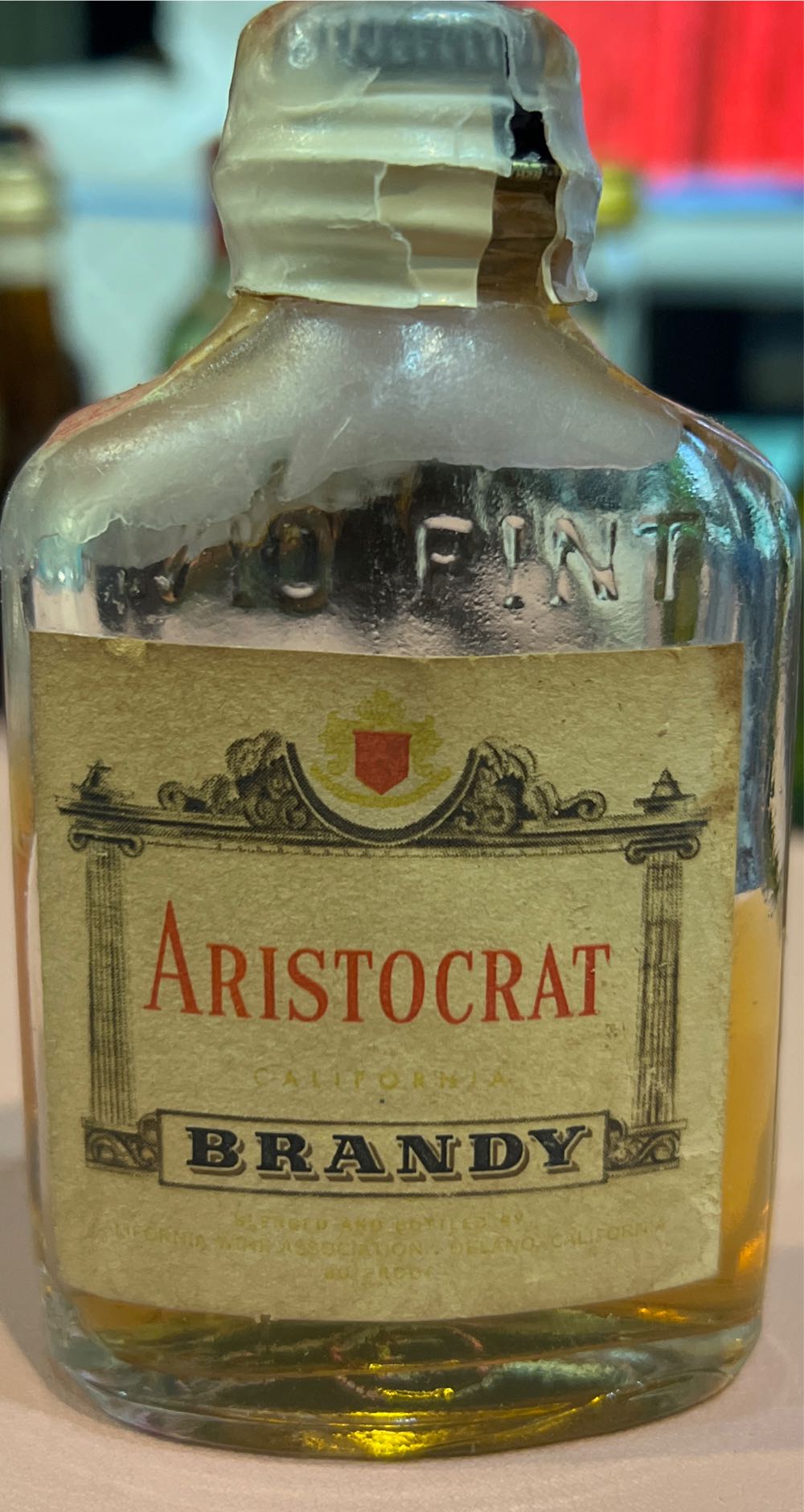 Aristocrat Brandy  alcohol collectible - Main Image 2
