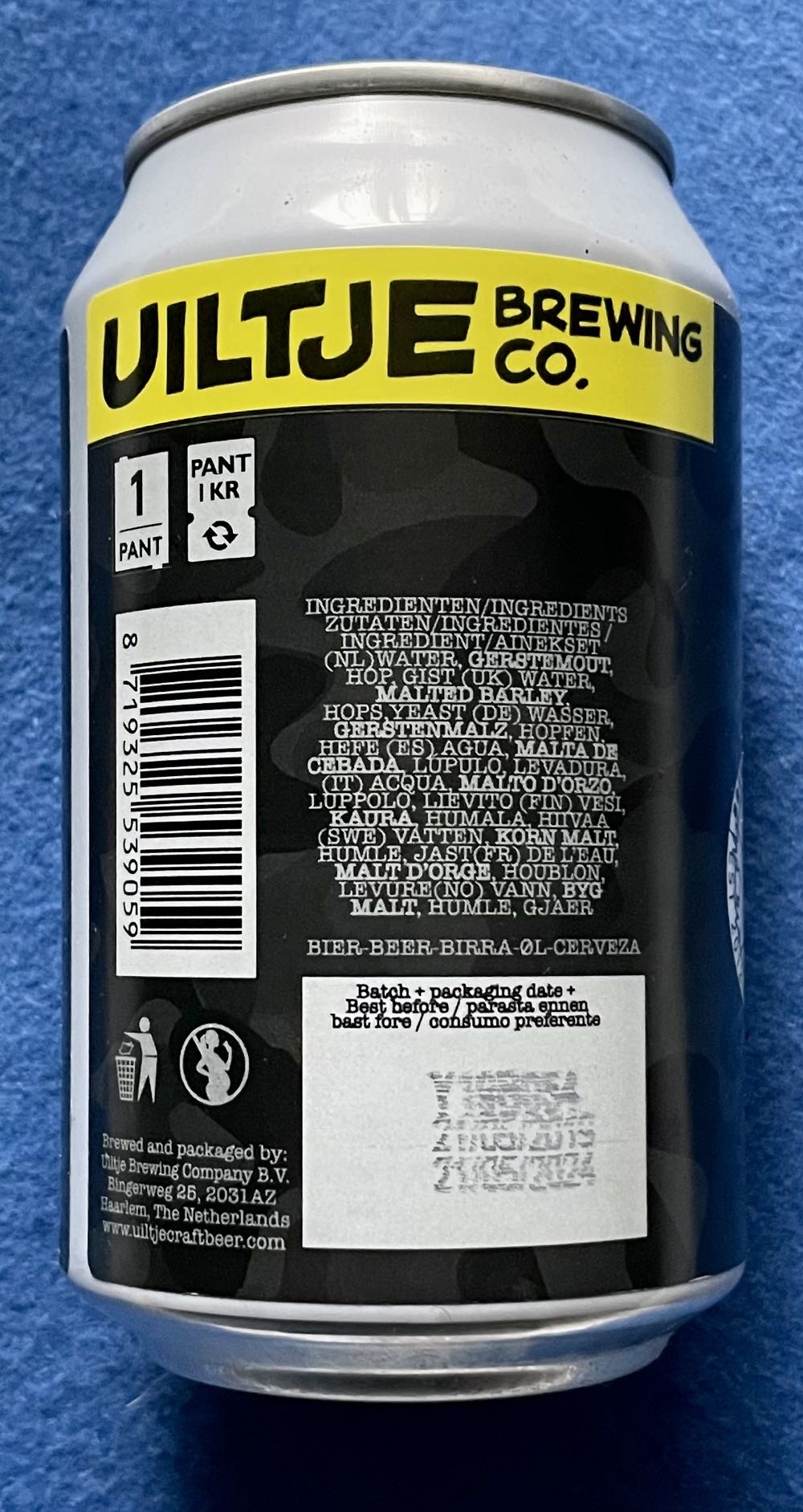 Staff Sergeant - Uiltje Brewing Company (330 mL) alcohol collectible [Barcode 8719325539059] - Main Image 2