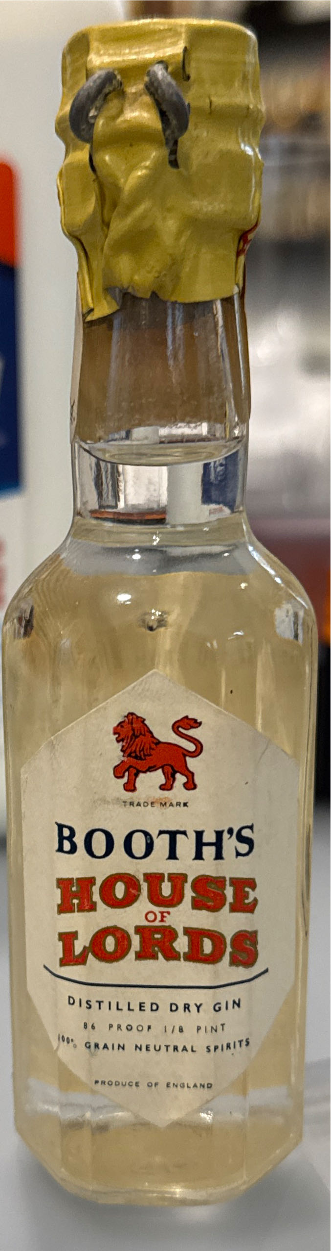 Booth’s House Of Lords  alcohol collectible - Main Image 2