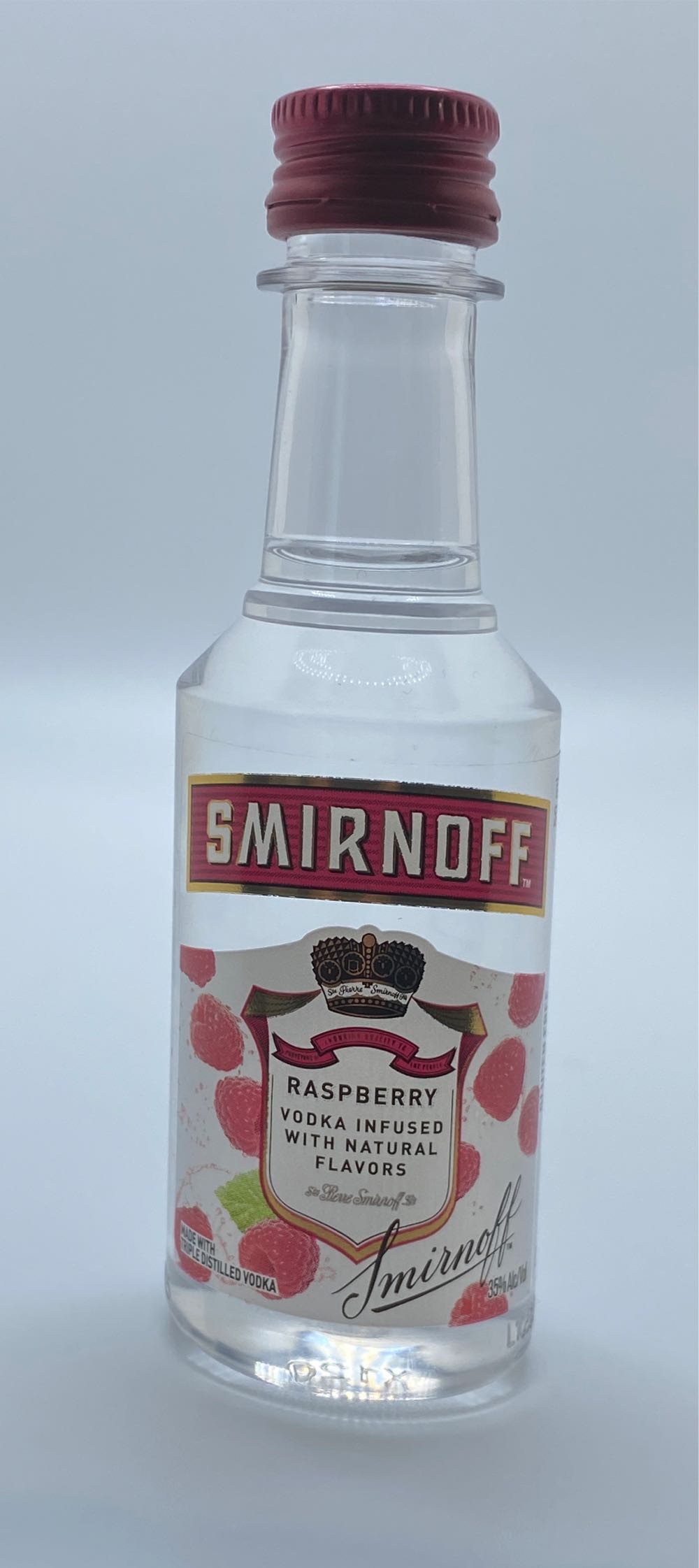 Smirnoff Raspberry Vodka  (375 mL) alcohol collectible - Main Image 2