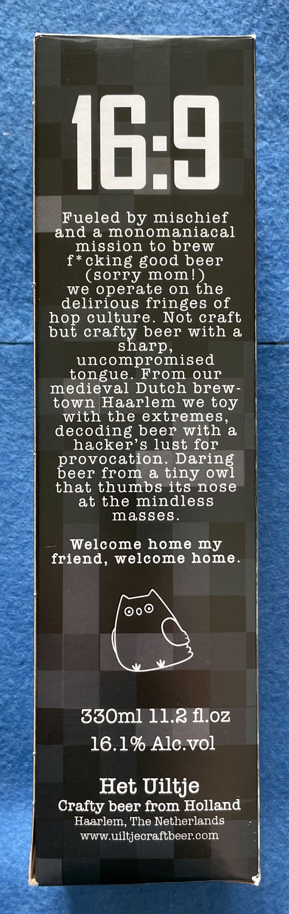 16:9 Widescreen Anamorphic - Uiltje Brewing Company (330 mL) alcohol collectible [Barcode 8717953229564] - Main Image 3