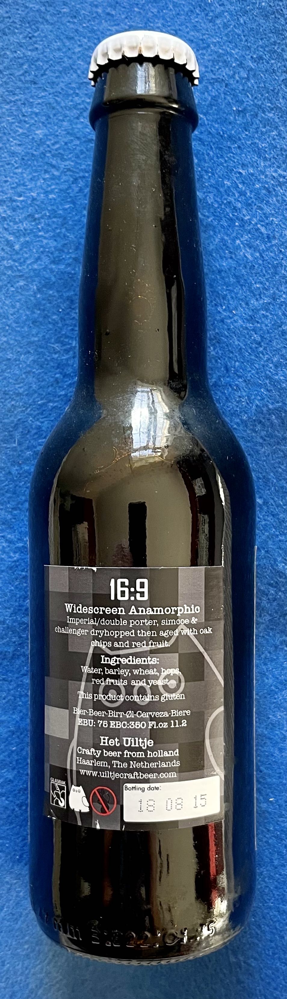 16:9 Widescreen Anamorphic - Uiltje Brewing Company (330 mL) alcohol collectible - Main Image 2