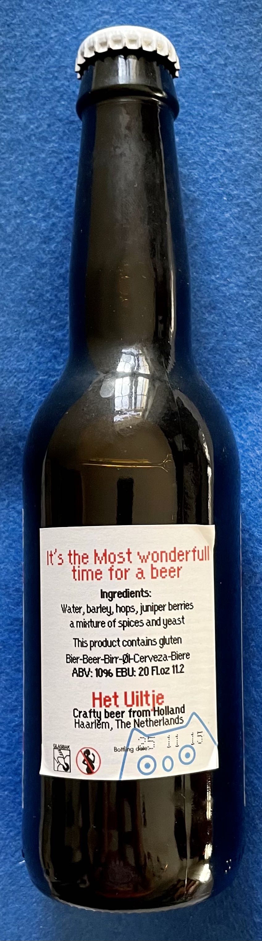 Most Wonderfull Time For A Beer - Uiltje Brewing Company (330 mL) alcohol collectible - Main Image 2