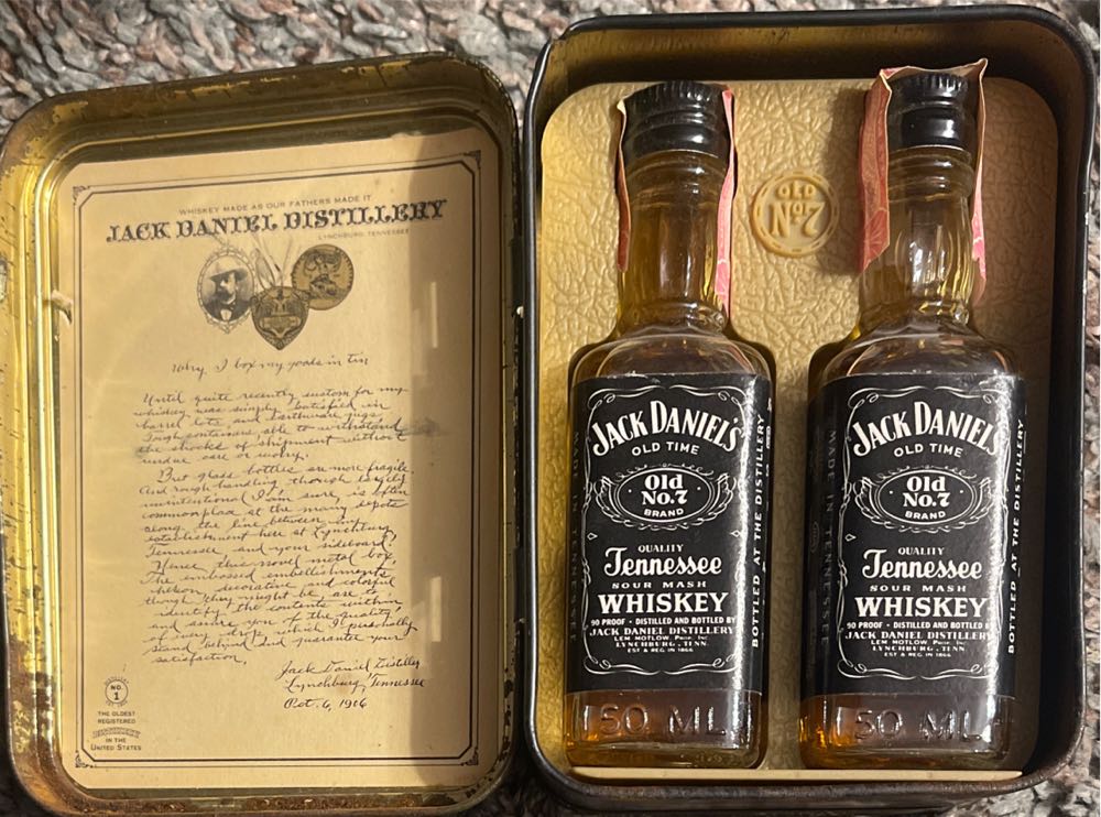 Tin - Mini 2 Glass Shooters - Jack Daniel’s (50 mL) alcohol collectible - Main Image 2