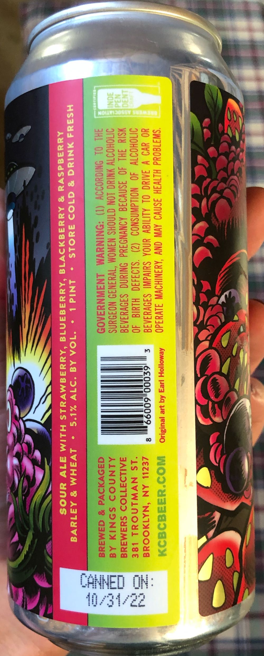 Invasion Of The Berry Snatchers - Kings County Brewers Collective alcohol collectible - Main Image 2